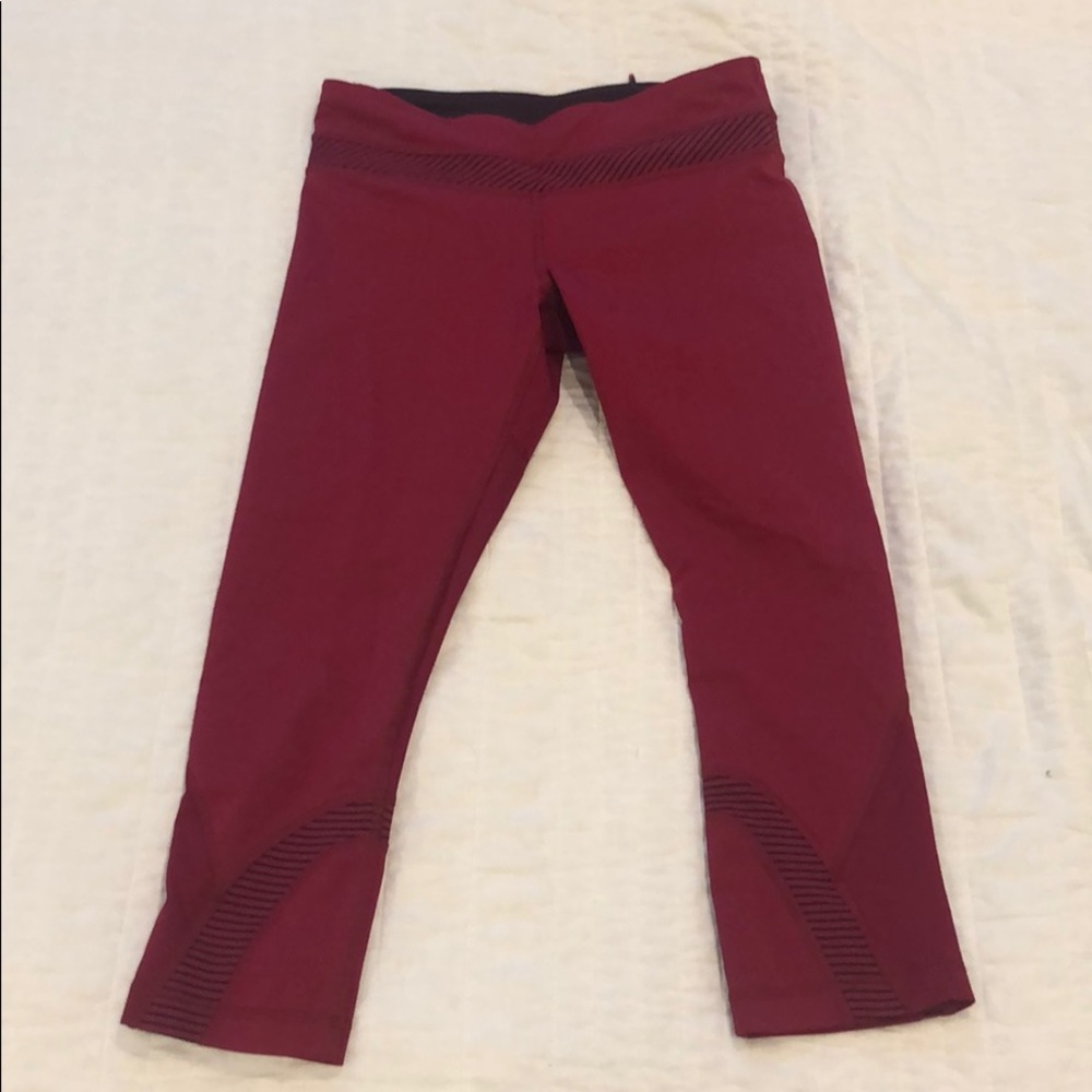Magenta crop lululemon leggings